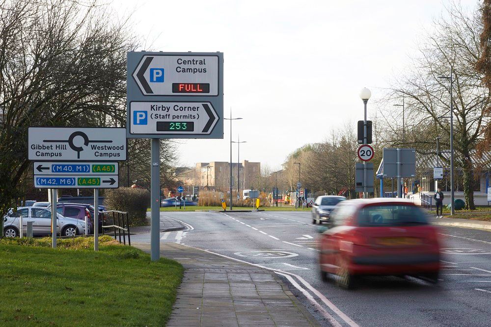 A complete parking solution for Warwick University SWARCO